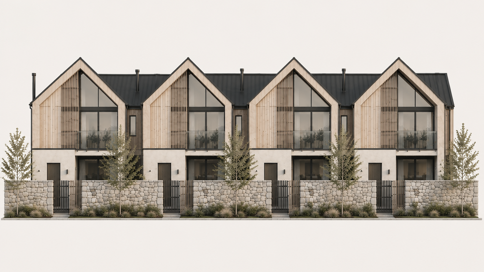 Country Townhouses street elevation