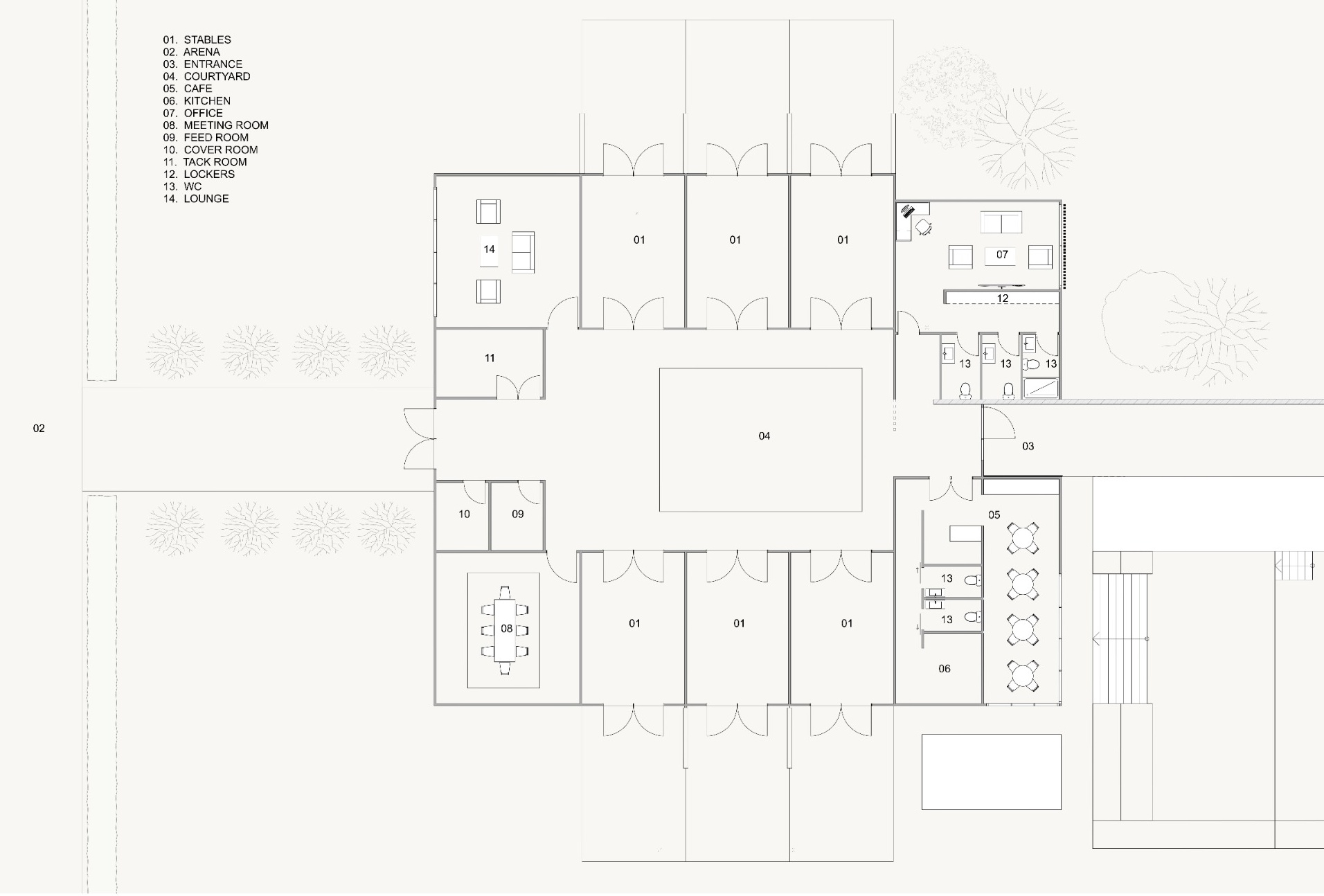 Courtyard Stable plan
