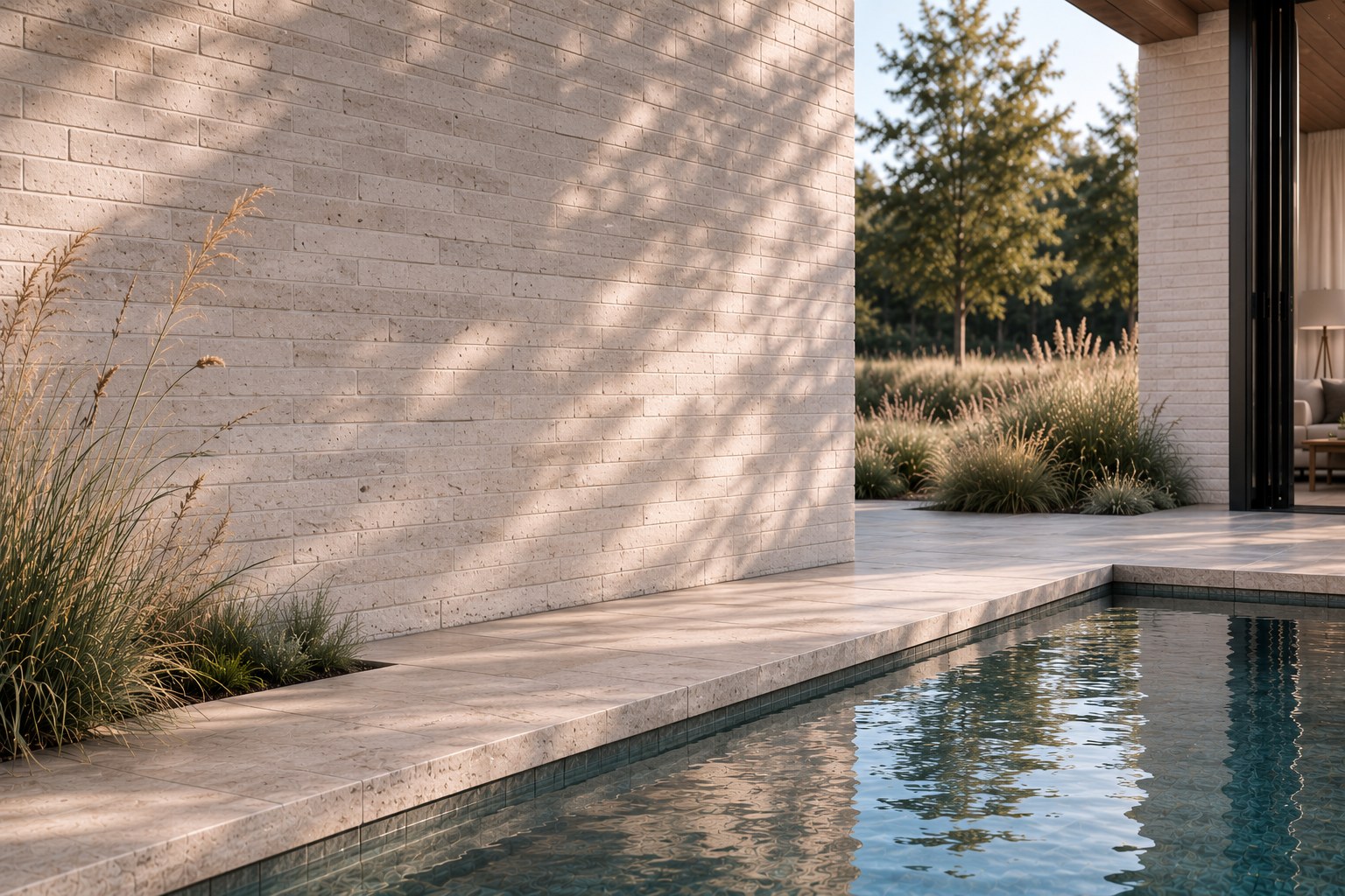 Pool and masonry detail